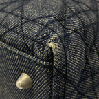 Dior Handbag Cannage Stitch Navy Leather — view 6