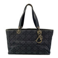 Dior Handbag Cannage Stitch Navy Leather