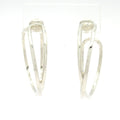 Hermes Earrings Silver Third Party Back