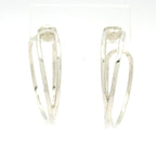 Hermes Earrings Silver Third Party Back