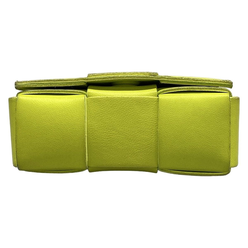 Bottega Veneta Shoulder Bag Cassette Light Green Leather — view 5