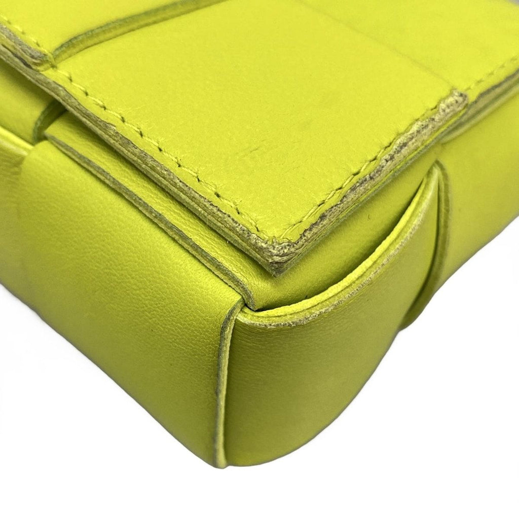Bottega Veneta Shoulder Bag Cassette Light Green Leather — view 6