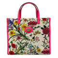 Gucci Handbag Flora White Pink Multi Leather
