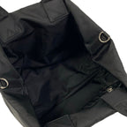 Prada Tote Bag Black Navy Green Plaid Reversible — view 7