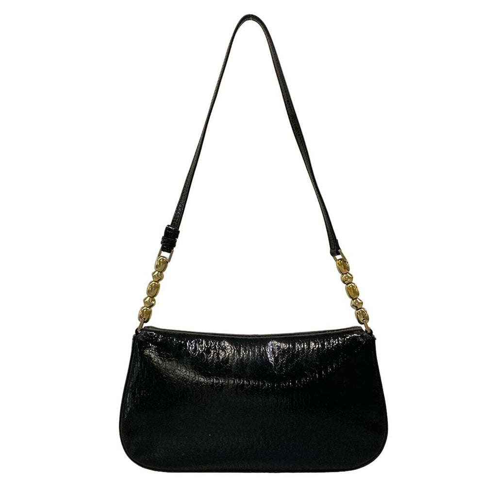 Dior Shoulder Bag Malice Pearl Black Embossed Leather — view 3