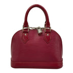Louis Vuitton Handbag Epi Alma BB Fuchsia Leather