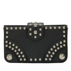 Prada Case Black Studded Leather Vanity Bag — view 2