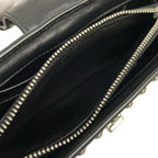 Prada Case Black Studded Leather Vanity Bag — view 4