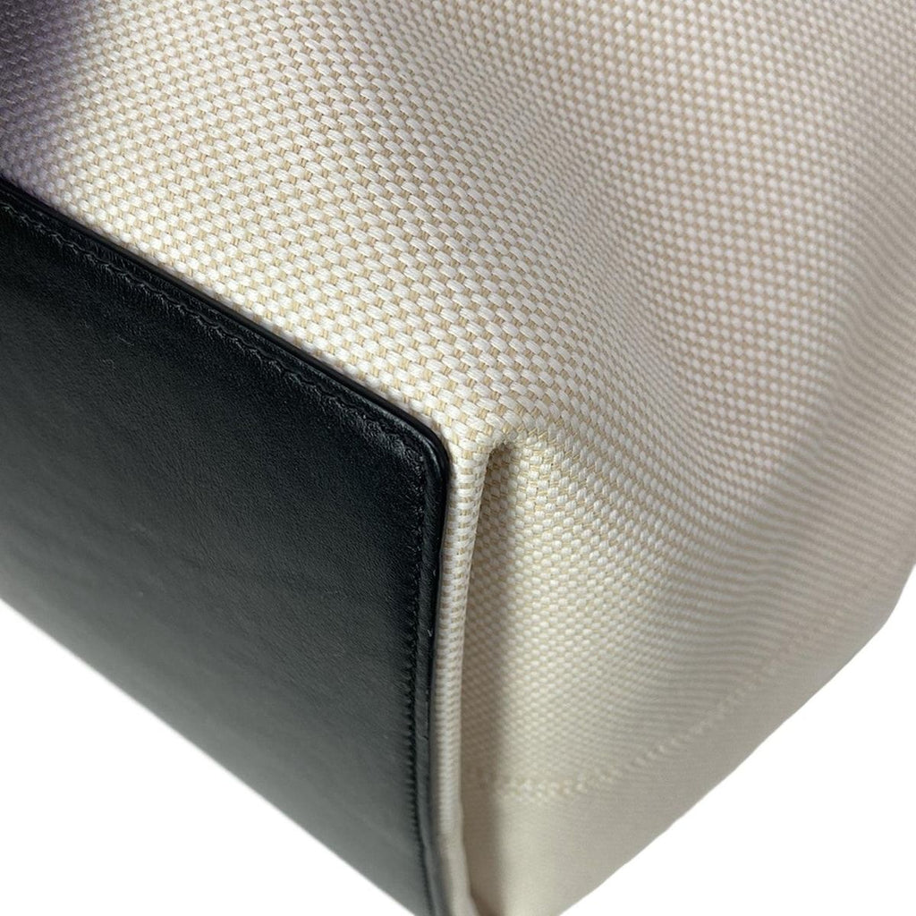 Dior Tote Bag Toujours Ivory Black Leather — view 7