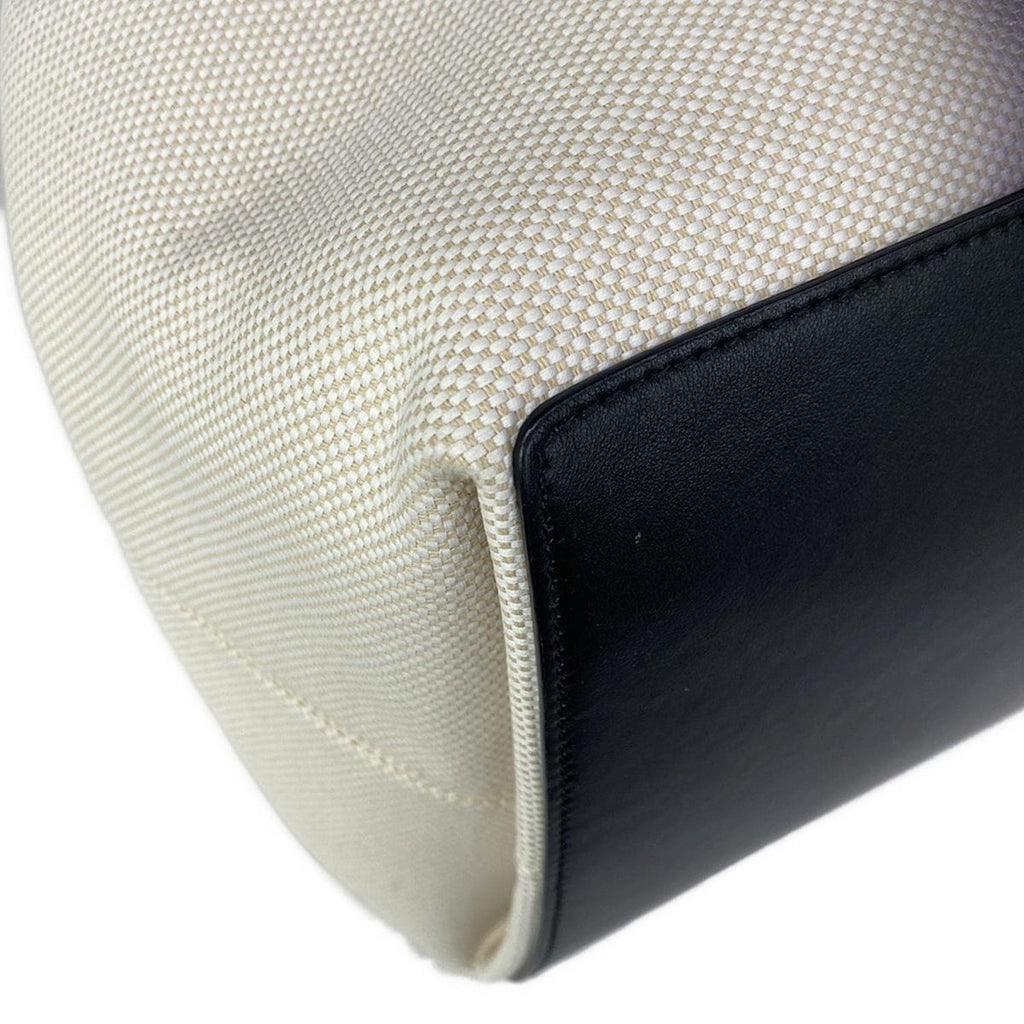 Dior Tote Bag Toujours Ivory Black Leather — view 6