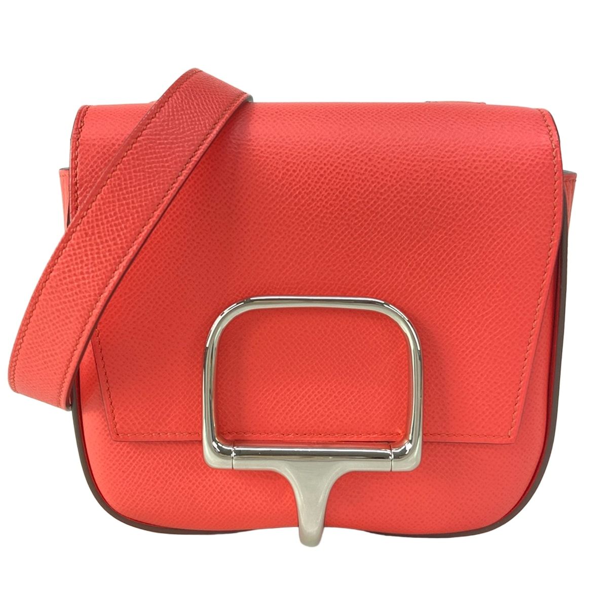Hermes Shoulder Bag Della Cavalleria Rose Jaipur Silver