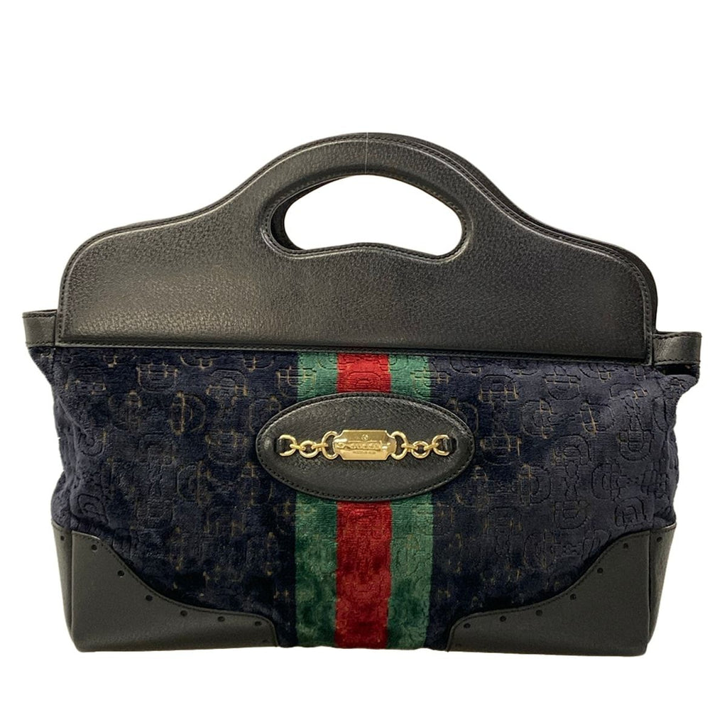 Gucci Tote Bag Sherry Black Leather