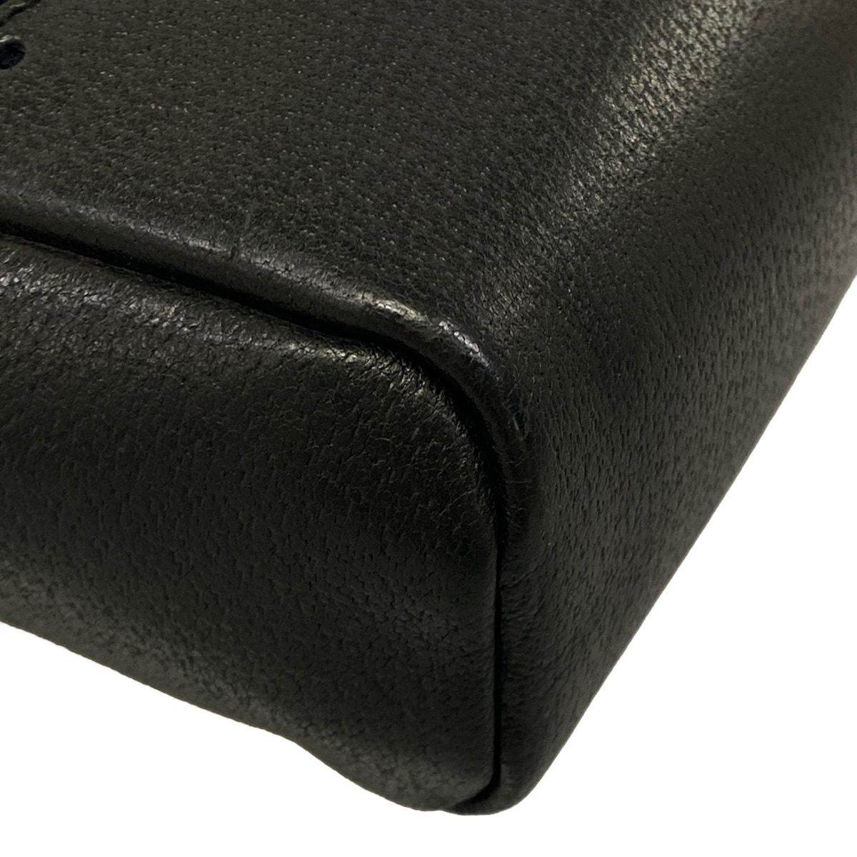Gucci Tote Bag Sherry Black Leather — view 6
