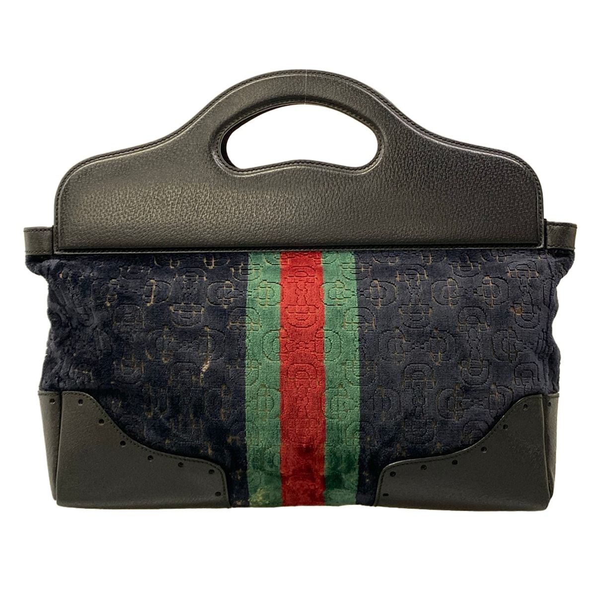Gucci Tote Bag Sherry Black Leather — view 3