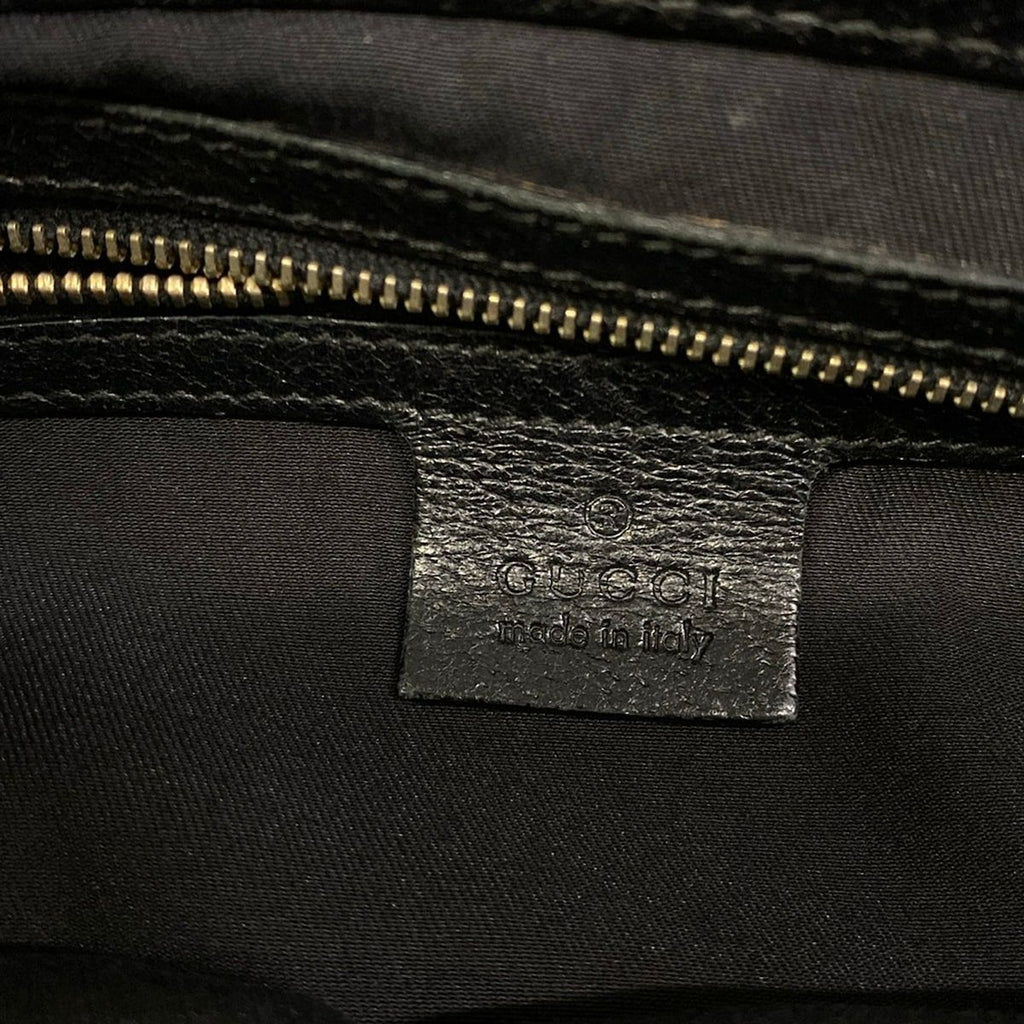 Gucci Tote Bag Sherry Black Leather — view 8
