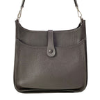 Hermes Shoulder Bag Evelyne MM Dark Brown Silver — view 3