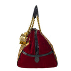 Dior Handbag Gambler Beige Bordeaux Black Chain Handle Dice Leather — view 4