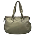 Loewe Handbag Metallic Gray Leather