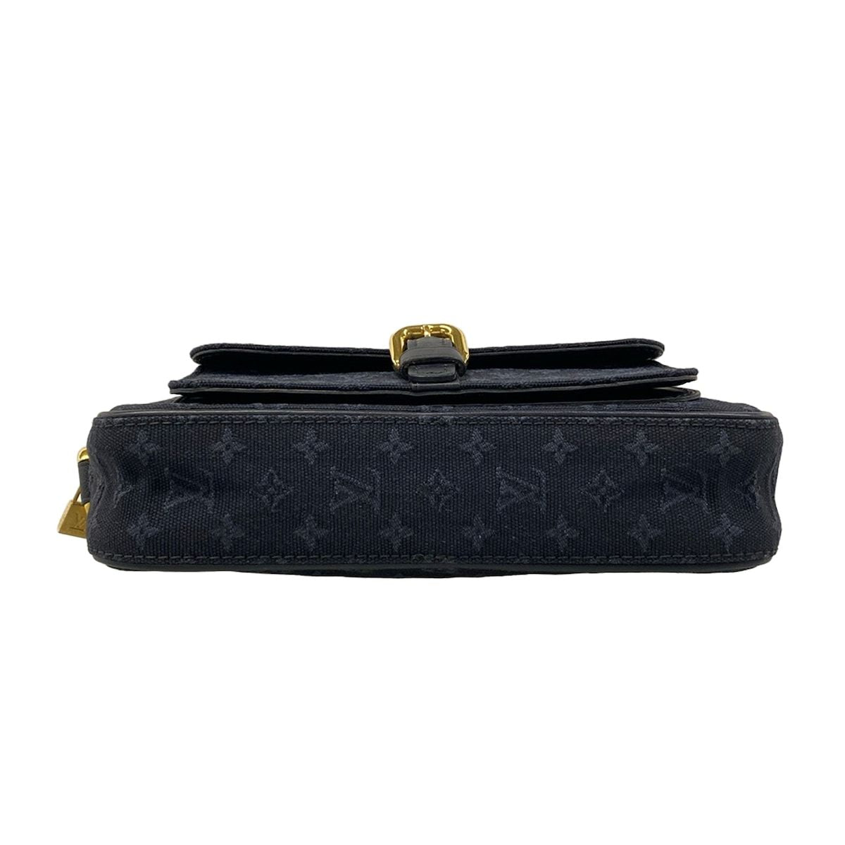 Louis Vuitton Shoulder Bag Monogram Mini Juliette MM Blue Leather — view 5