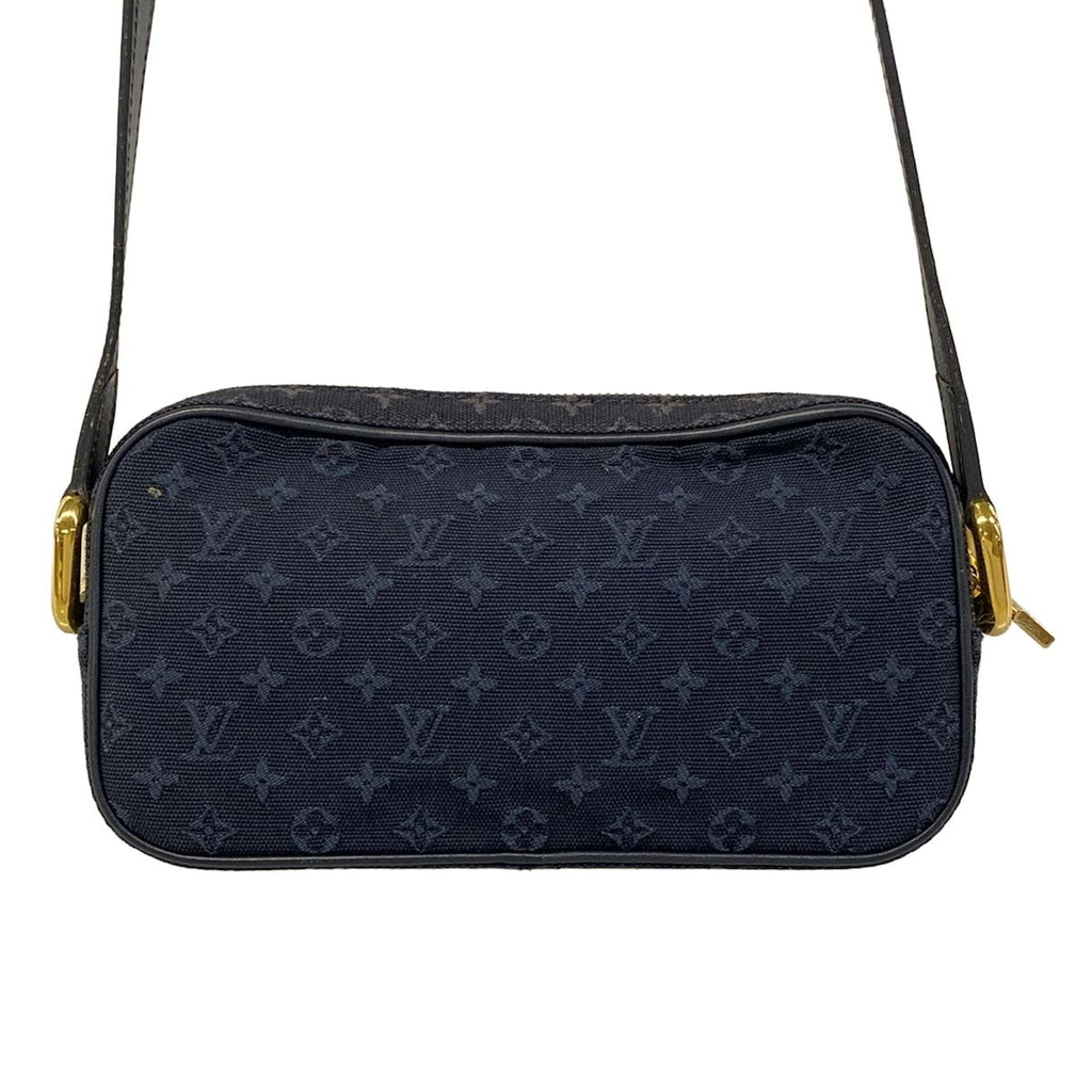 Louis Vuitton Shoulder Bag Monogram Mini Juliette MM Blue Leather — view 3