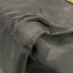 Prada Handbag Black Metal Handle Triangle Logo — view 6