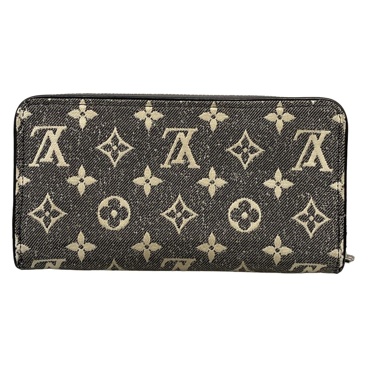 Louis Vuitton Wallet Monogram Jacquard Denim Zippy Gray — view 2