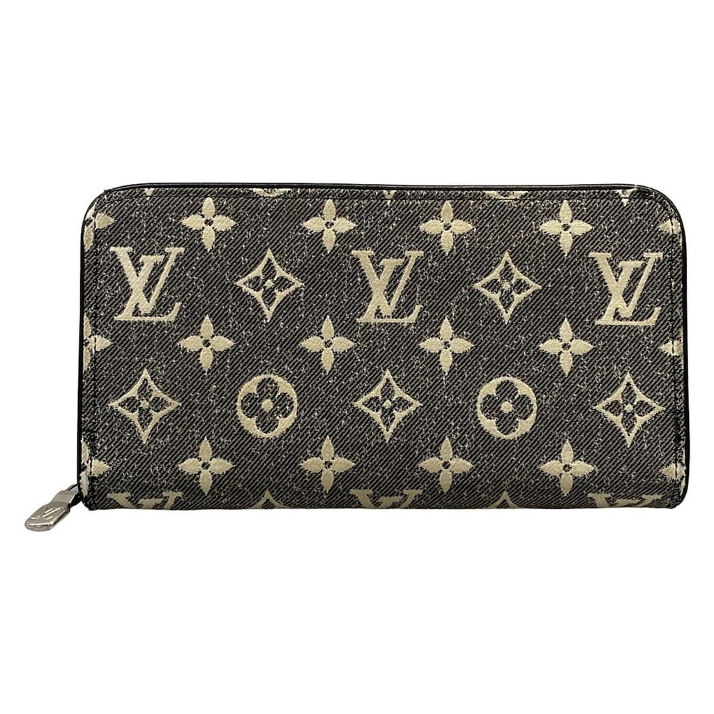 Louis Vuitton Wallet Monogram Jacquard Denim Zippy Gray