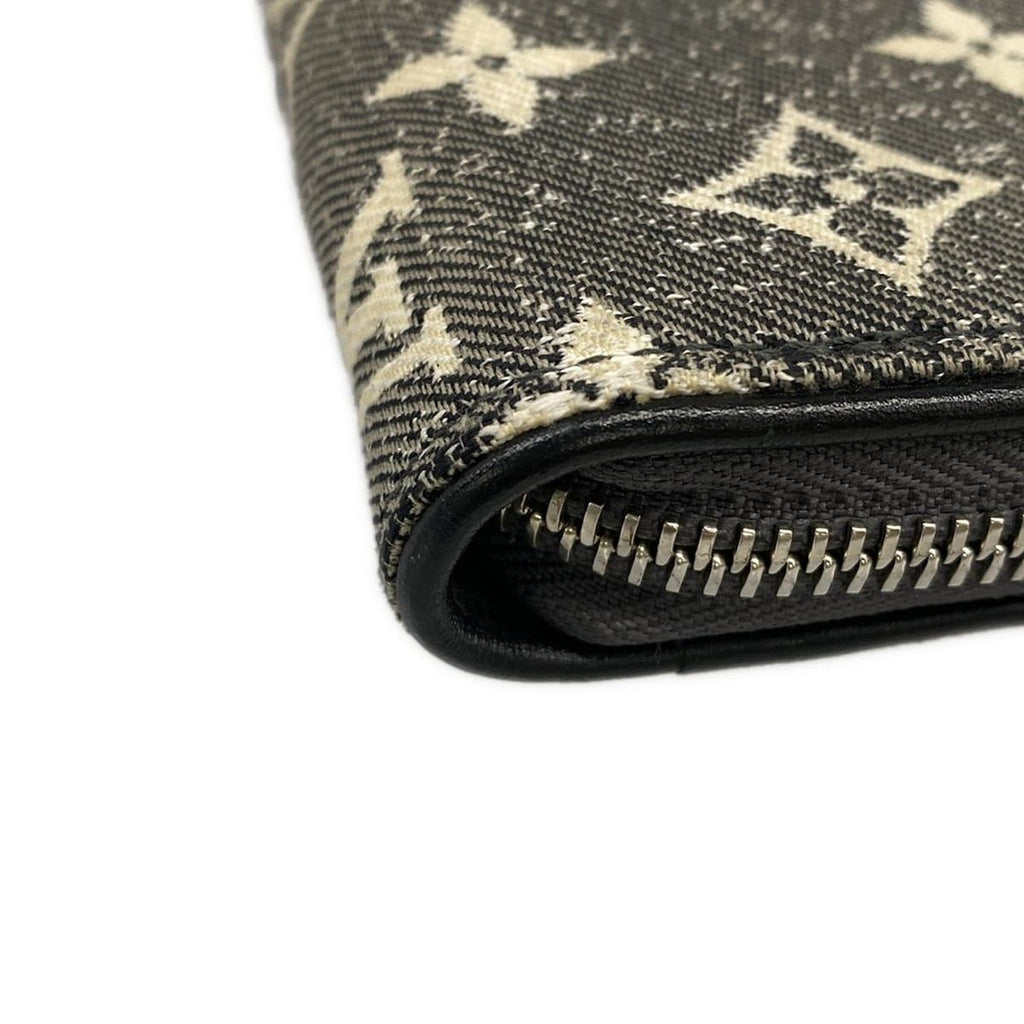 Louis Vuitton Wallet Monogram Jacquard Denim Zippy Gray — view 7