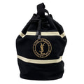 Saint Laurent Paris Shoulder Bag Rive Gauche Black Gold Ivory Leather