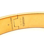 Hermes Bangle Clic H Gold Gray Bracelet — view 4