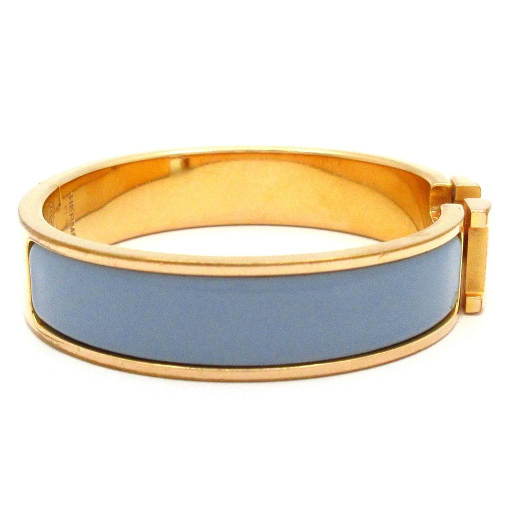 Hermes Bangle Clic H Gold Gray Bracelet — view 2