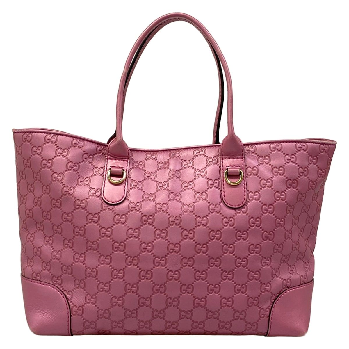 Gucci Tote Bag Guccissima Lineheartbit Pink Leather — view 3