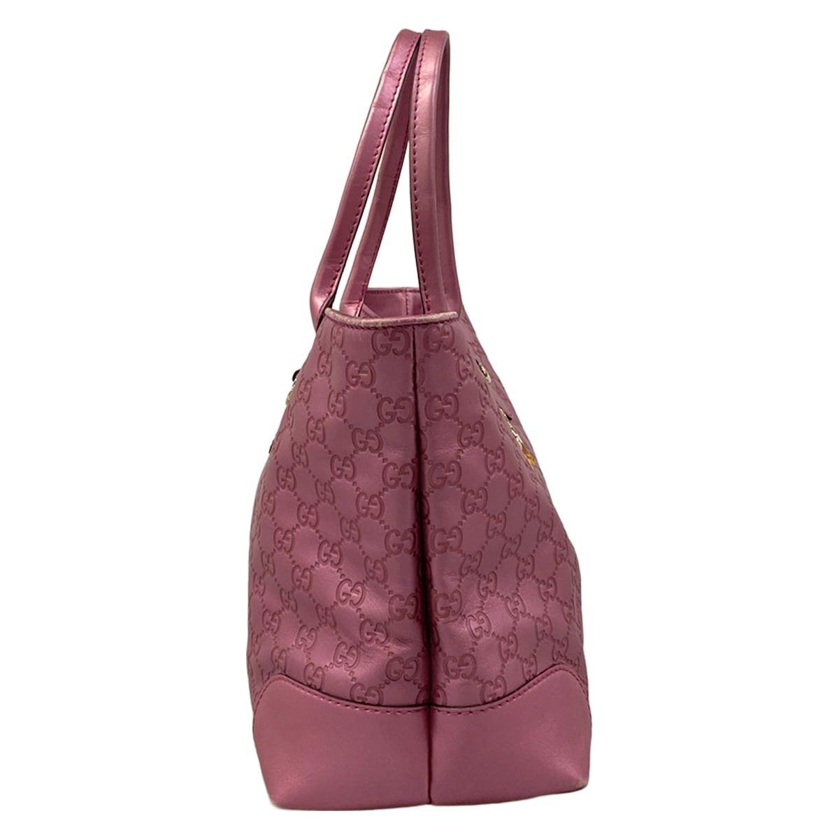 Gucci Tote Bag Guccissima Lineheartbit Pink Leather — view 2