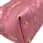 Gucci Tote Bag Guccissima Lineheartbit Pink Leather — view 6