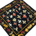 Hermes Scarf Carre 90 Black Brown Multi Ballerina