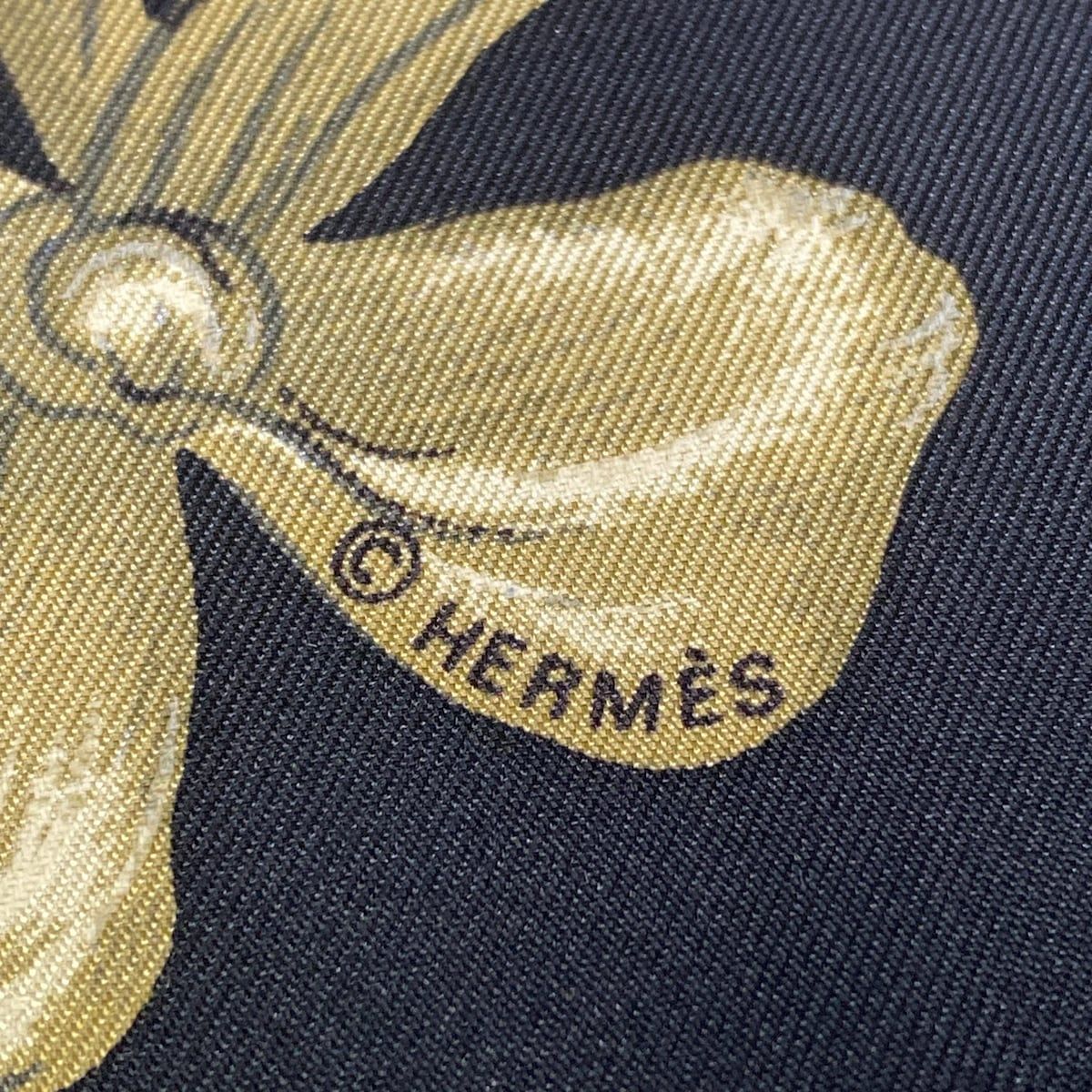 Hermes Scarf Carre 90 Black Brown Multi Ballerina — view 2