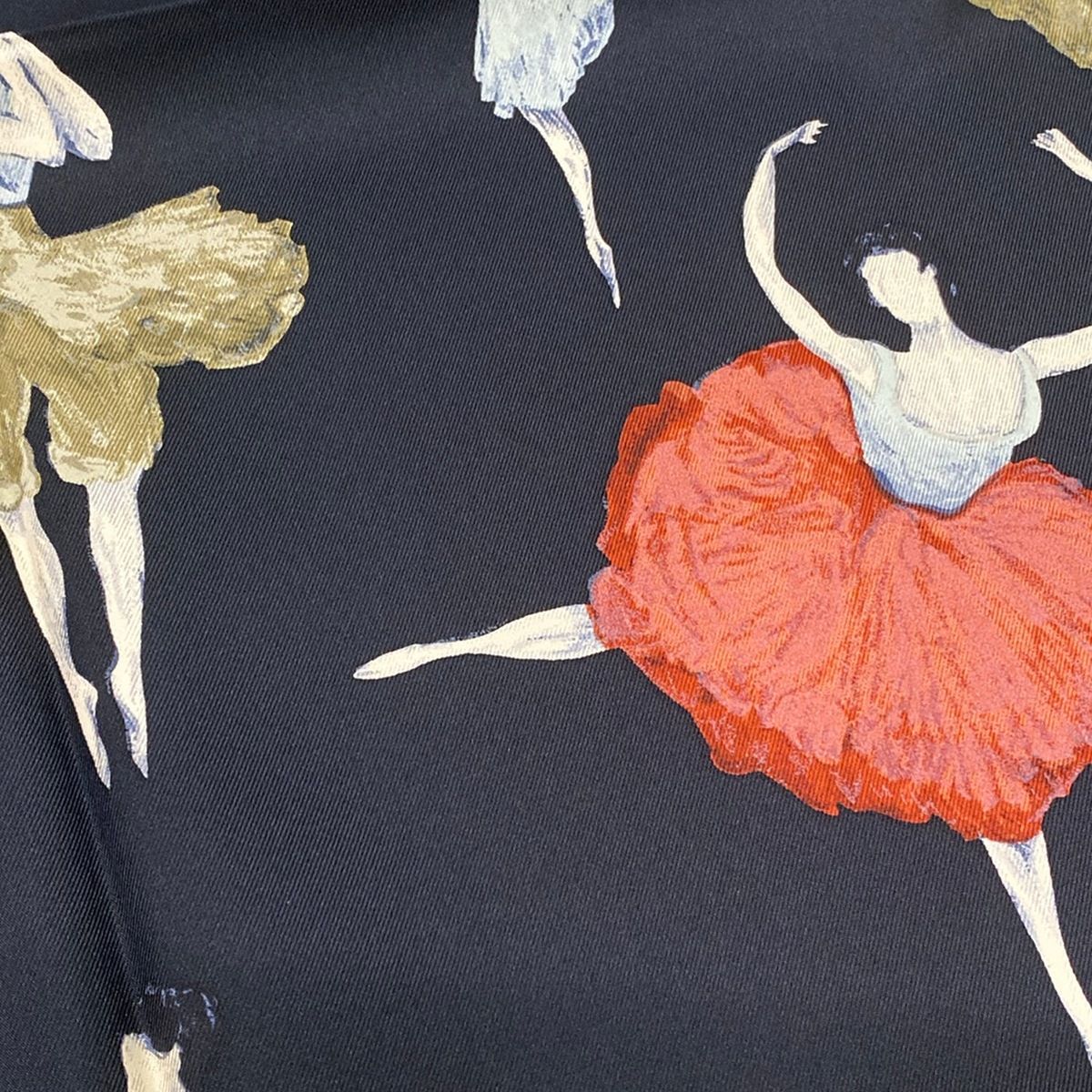 Hermes Scarf Carre 90 Black Brown Multi Ballerina — view 4
