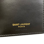 Saint Laurent Paris Wallet Black Embossed Leather — view 6