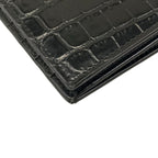 Saint Laurent Paris Wallet Black Embossed Leather — view 8