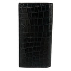 Saint Laurent Paris Wallet Black Embossed Leather — view 2