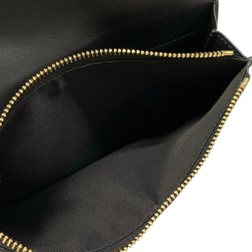 Saint Laurent Paris Wallet Black Embossed Leather — view 5