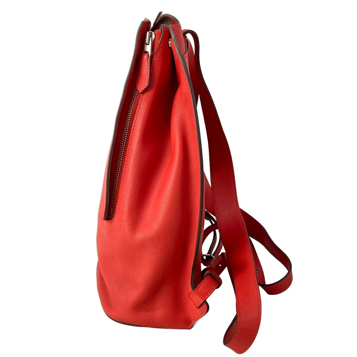 Hermes Backpack a Dos Rouge Pivoine Silver — view 4
