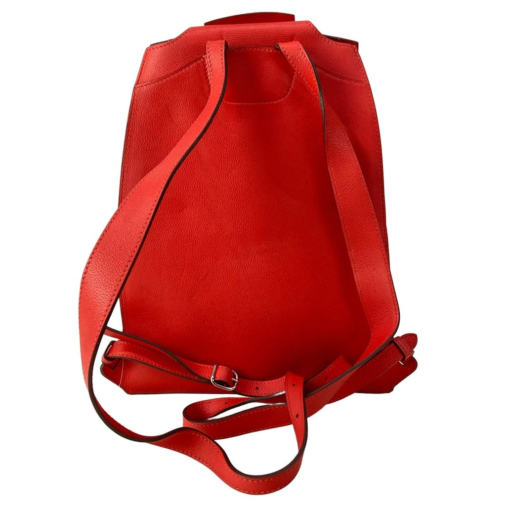 Hermes Backpack a Dos Rouge Pivoine Silver — view 3