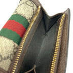Gucci Trifold Wallet Ophidia Dark Brown Beige Multi Leather — view 4