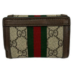 Gucci Trifold Wallet Ophidia Dark Brown Beige Multi Leather — view 2
