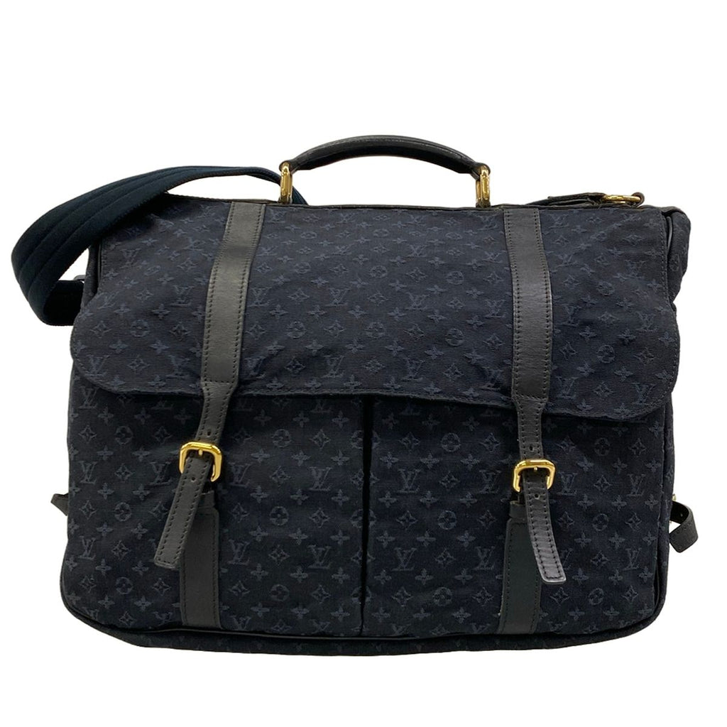 Louis Vuitton Shoulder Bag Monogram Mini Denise Blue
