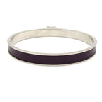 Hermes Bangle Kelly Silver Dark Purple Bracelet — view 3
