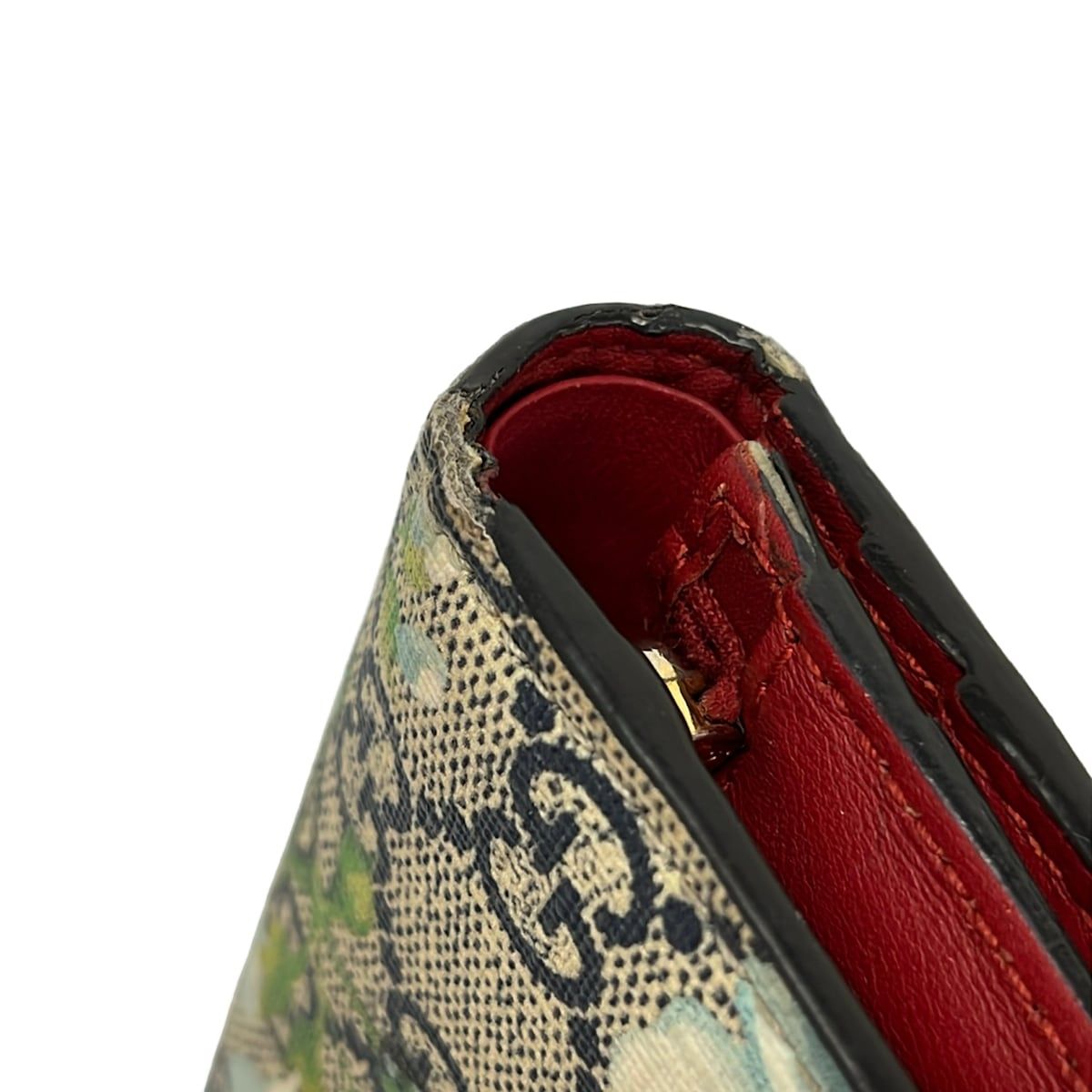 Gucci Bifold Wallet GG Blooms Navy Ivory Blue — view 6