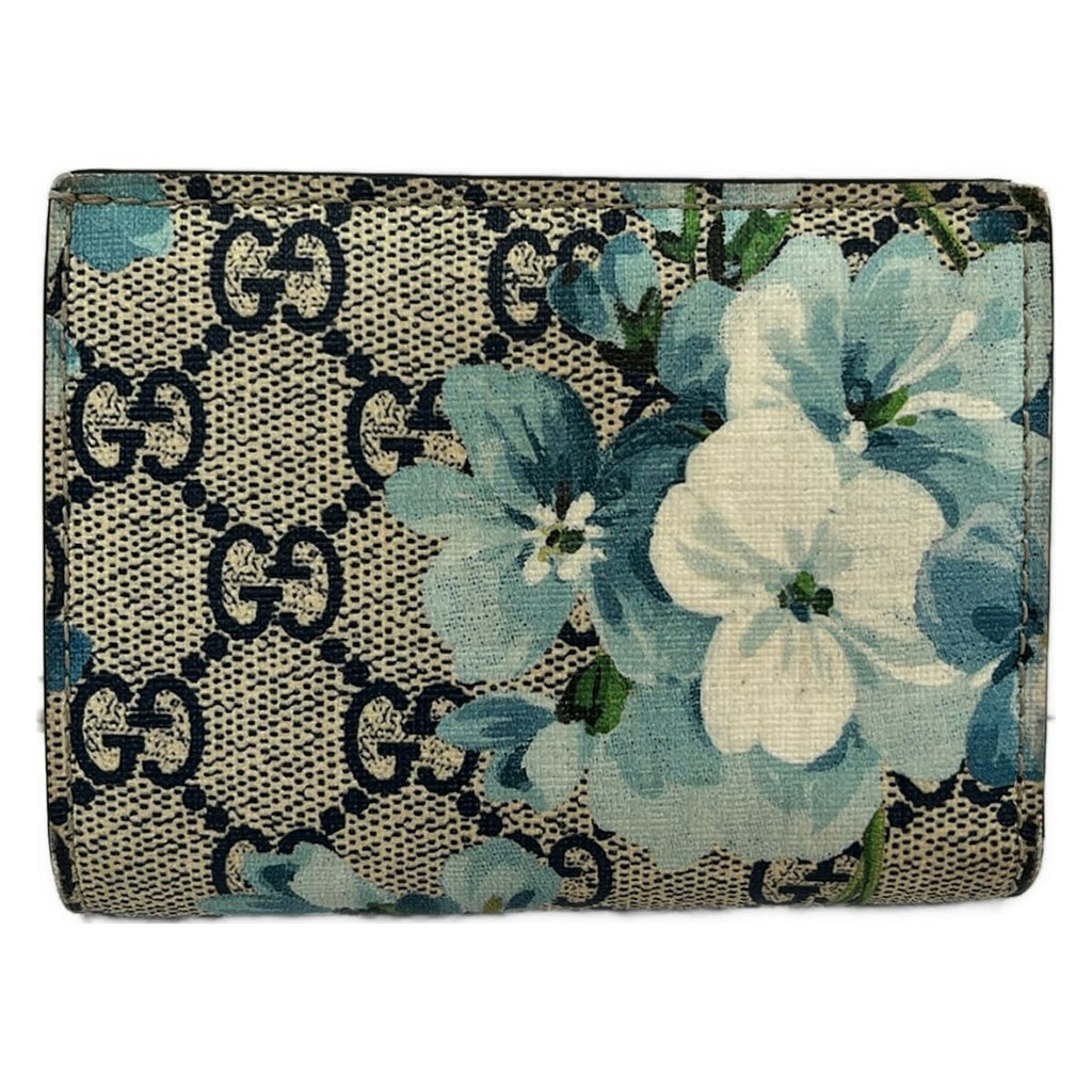 Gucci Bifold Wallet GG Blooms Navy Ivory Blue — view 2