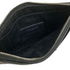 Saint Laurent Paris Pouch Black Leather — view 4